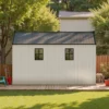 Kick-it 8x12 Plastic Storage Shed with Floor, Gray & Beige